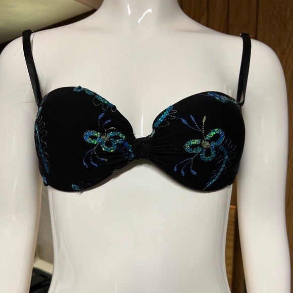 VGUC convertible bra with sequined adornments - Picture 1 of 3
